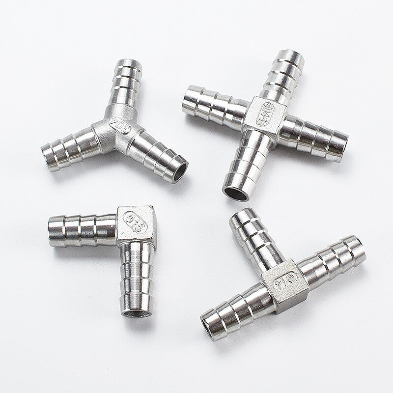 304 Stainless Steel Hose Barb Joiner – Male BSP Threaded Pipe to Hose Connector