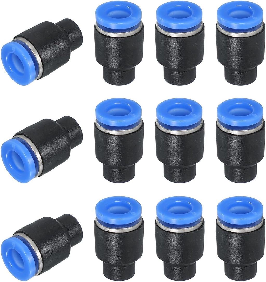 Pneumatic Push-to-Connect End Cap Fittings | Quick Release Air Tube Plugs (4mm - 16mm)