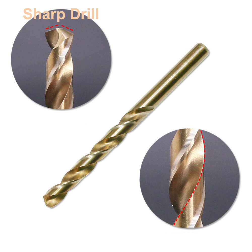 M35 Cobalt HSS Jobber Drill Bits | Heavy-Duty for Stainless Steel & Hardened Metals