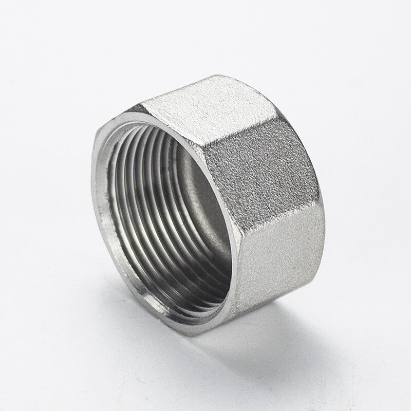 04 Stainless Steel Hex Female Blanking Plug – BSP Threaded Pipe Stop End Cap