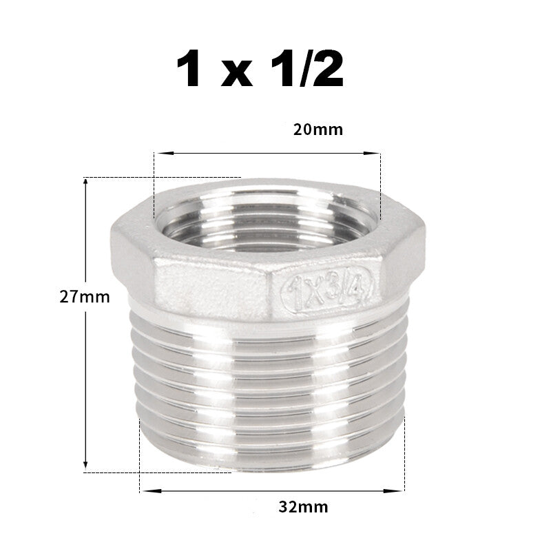 Premium 304 Stainless Steel BSP Threaded Fittings – Male/Female Reducers, Hex Nipples & Sockets