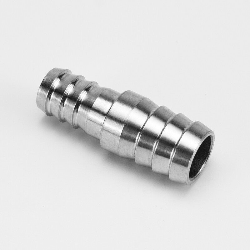 304 Stainless Steel Reducer Barbed Hose Joiner - Straight Pipe Fitting & Tubing Connector