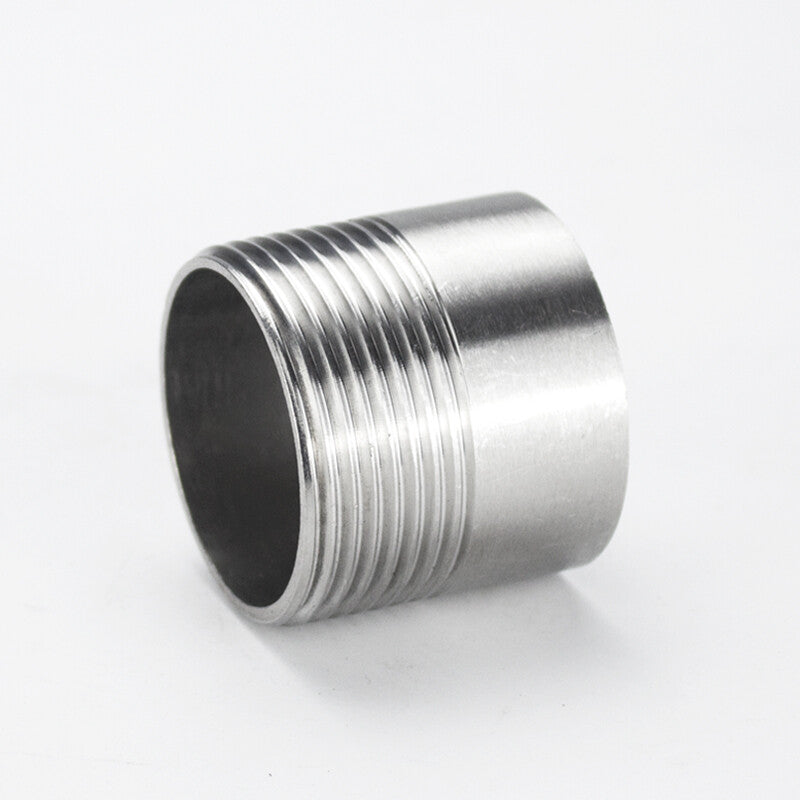 304 Stainless Steel Single-Ended Male Threaded Weld Nipple - BSP Pipe Fitting