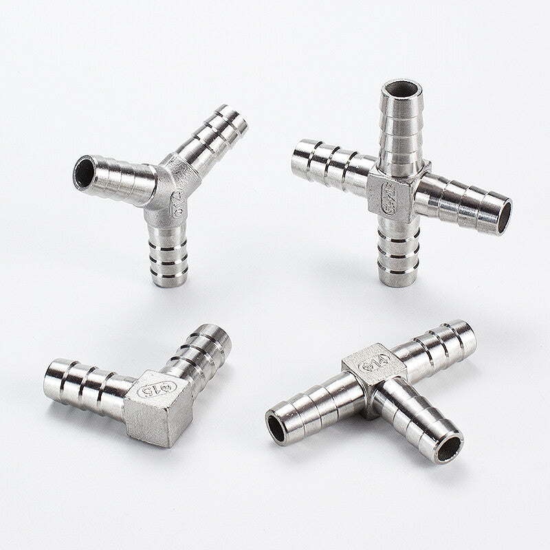 304 Stainless Steel Hose Barb Joiner – Male BSP Threaded Pipe to Hose Connector