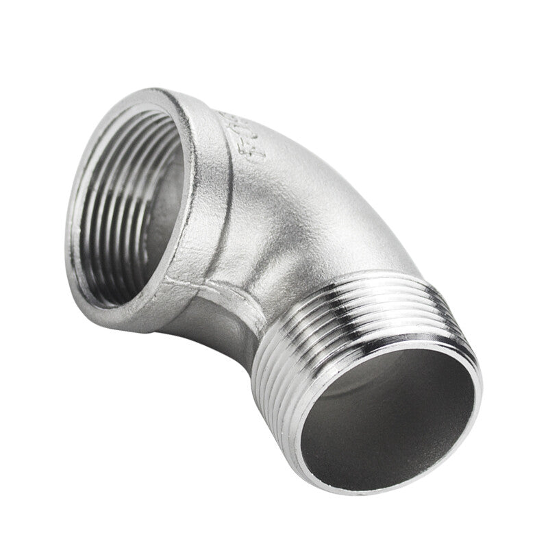 304 Stainless Steel 90 Degree Street Elbow - Male to Female BSP Threaded Pipe Fitting
