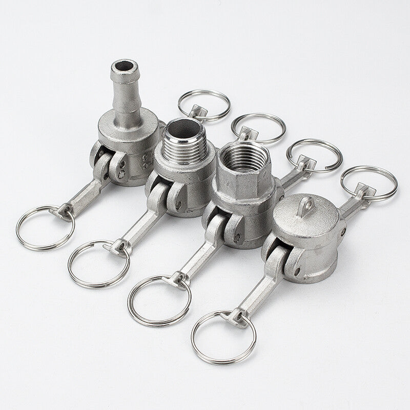 304 Stainless Steel Camlock Fittings | Quick Disconnect Hose Adapters (Type A B C D E F DC DP)