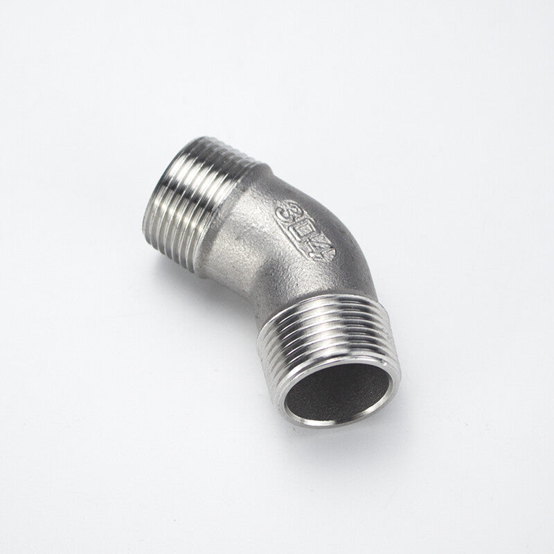 304 Stainless Steel 45° Street Elbow – Male to Female BSP Threaded Pipe Adapter