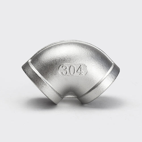 304 Stainless Steel 90 Degree Female Elbow - BSP Threaded Pipe Fitting Connector