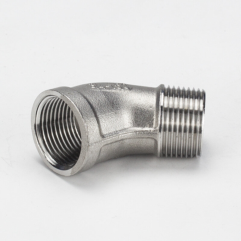 304 Stainless Steel 45° Elbow – Male x Female BSP Threaded Pipe Adapter