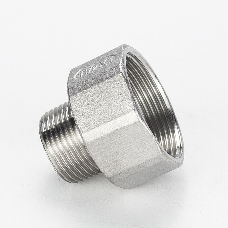 304 Stainless Steel Hex Reducing Adaptor | Male to Female Threaded Pipe Fitting Connector