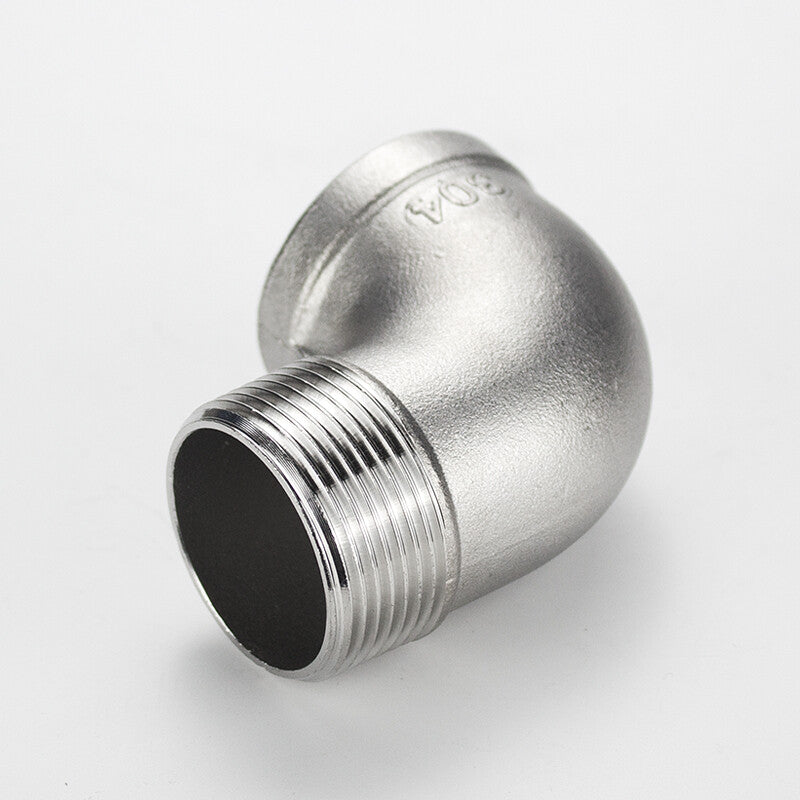 304 Stainless Steel 90 Degree Street Elbow - Male to Female BSP Threaded Pipe Fitting