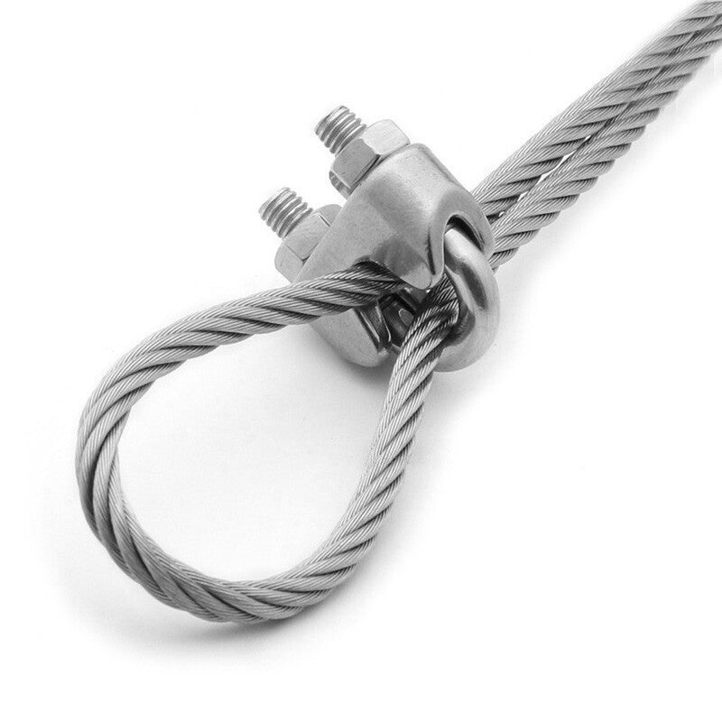 304 A2 Stainless Steel Wire Rope Grips & U-Bolt Clamps