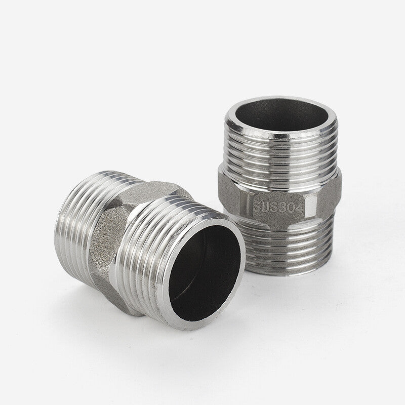 304 Stainless Steel Hexagon Nipple - Male threaded Pipe Coupling & Adapter
