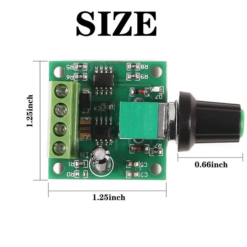 1803BK low voltage PWM DC motor speed controller - view 5