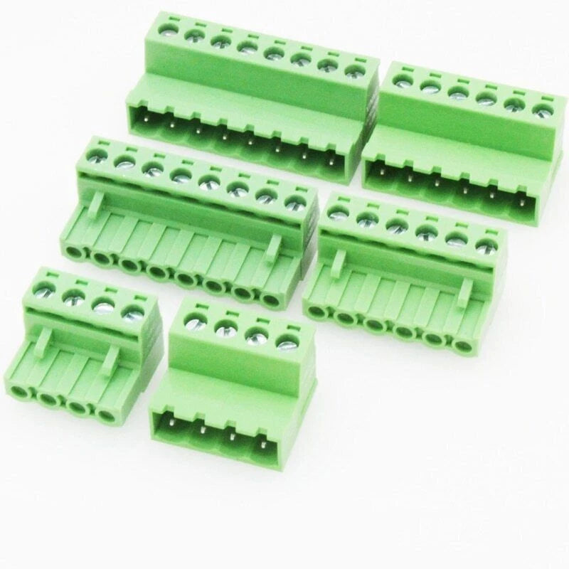 2 to 24 pin pluggable terminal block size options