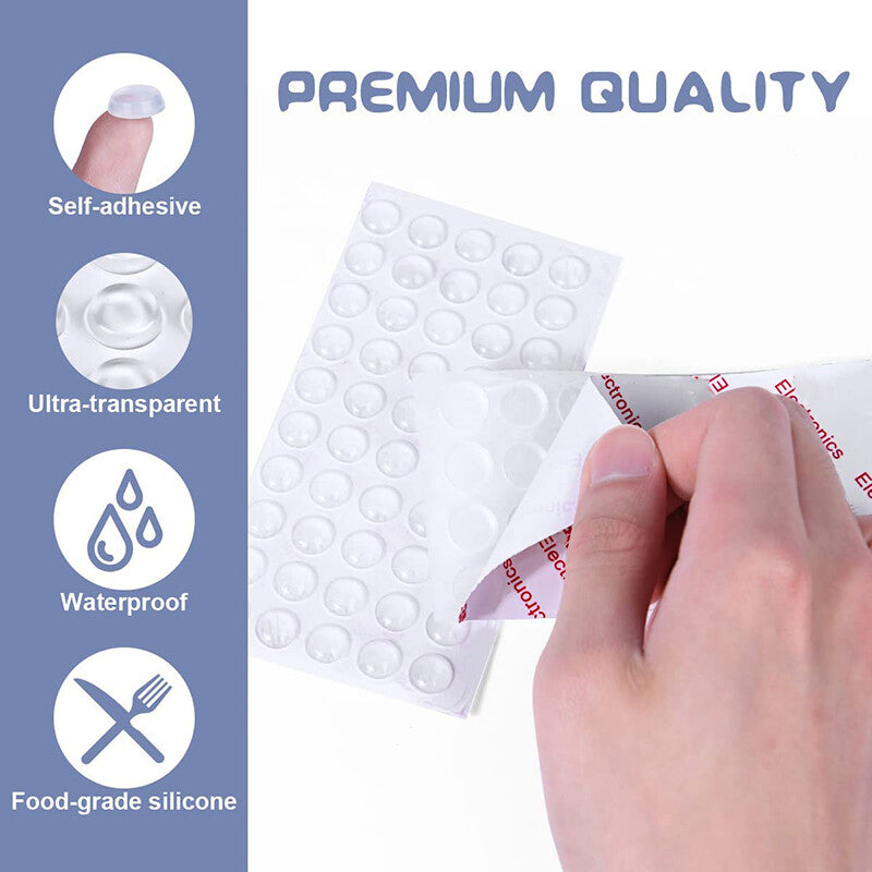 Peel and stick furniture protection pads