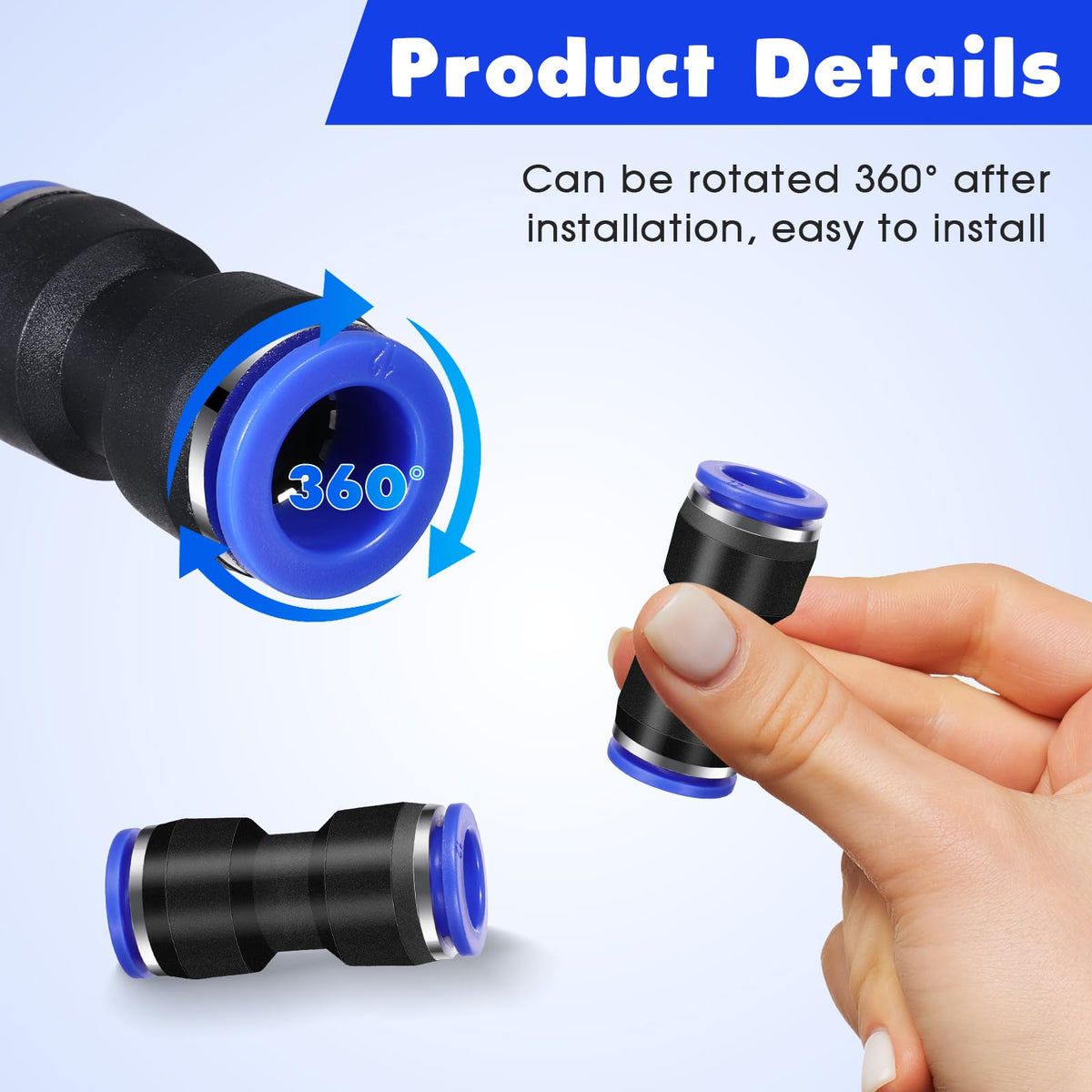 Quick-release pneumatic air-line connector product details