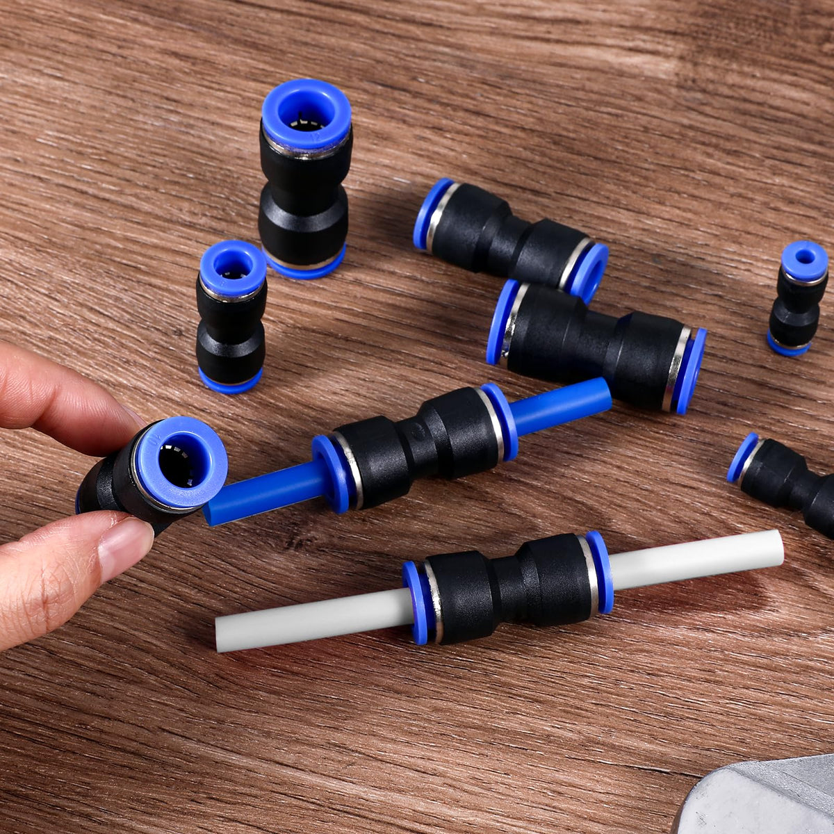 100 quick-connect air hose fittings for 4mm 6mm 8mm 10mm and 12mm tube