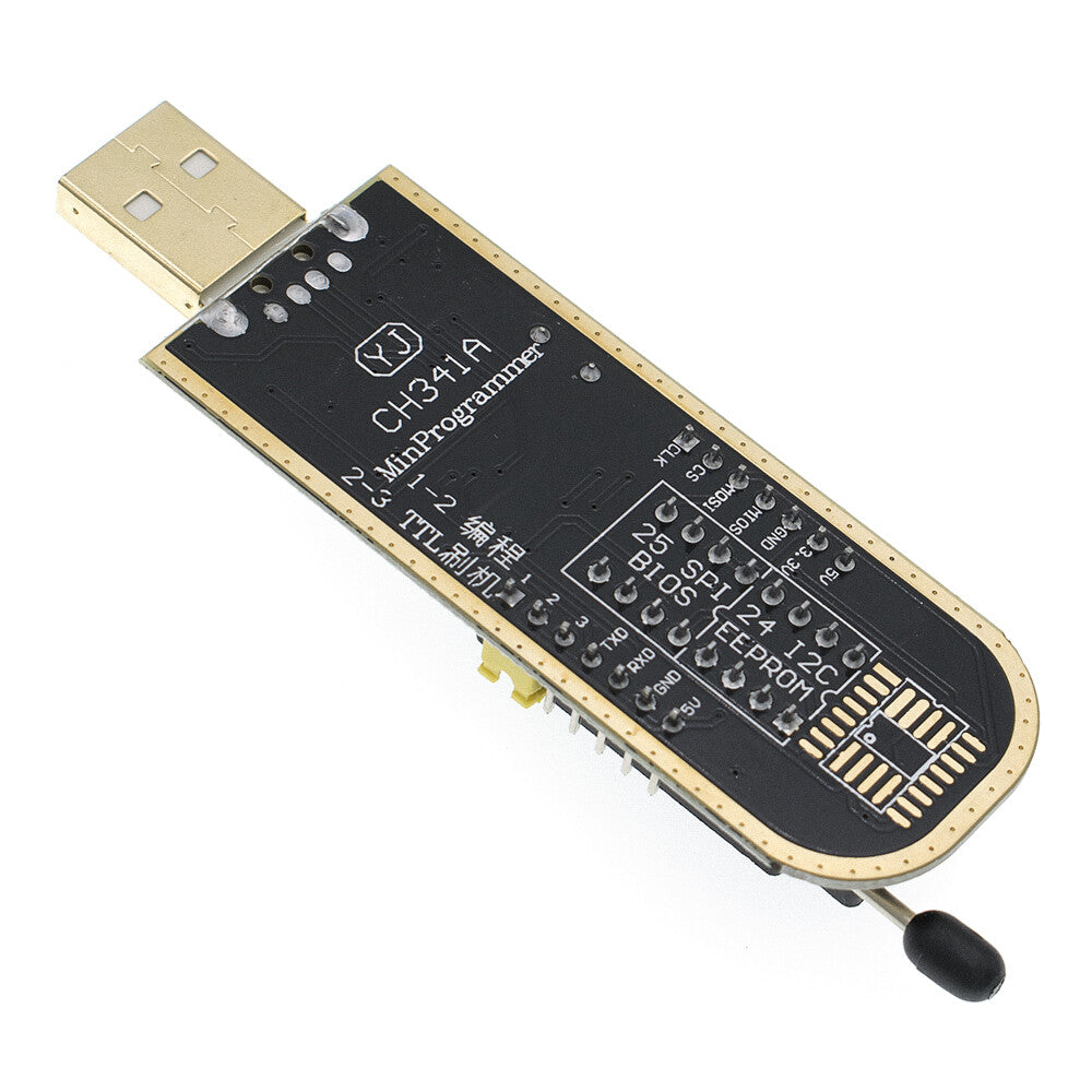 CH341A USB programmer rear PCB markings