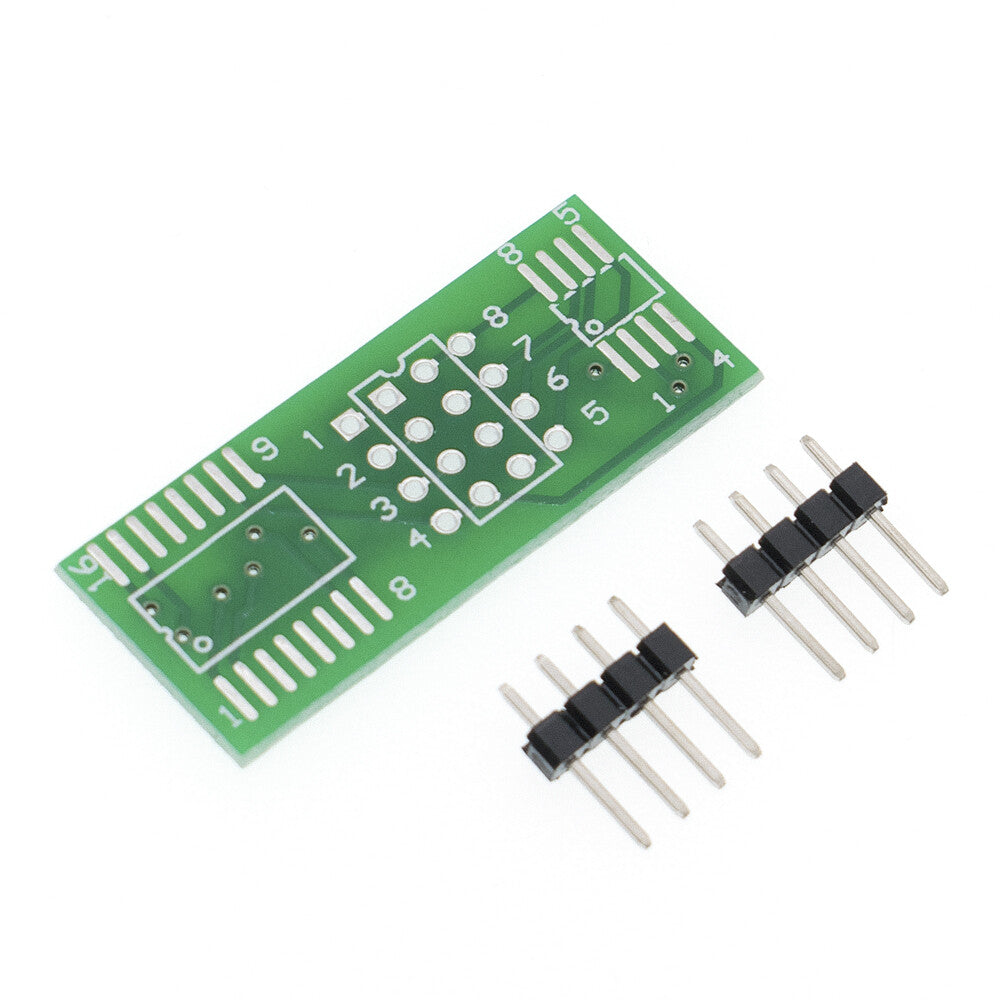 Adapter PCB and pin headers included with CH341A kit