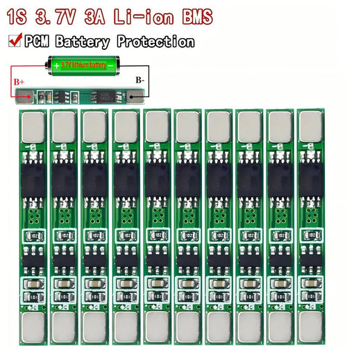 1S 3.7V 3A Li-ion LiPo BMS protection board