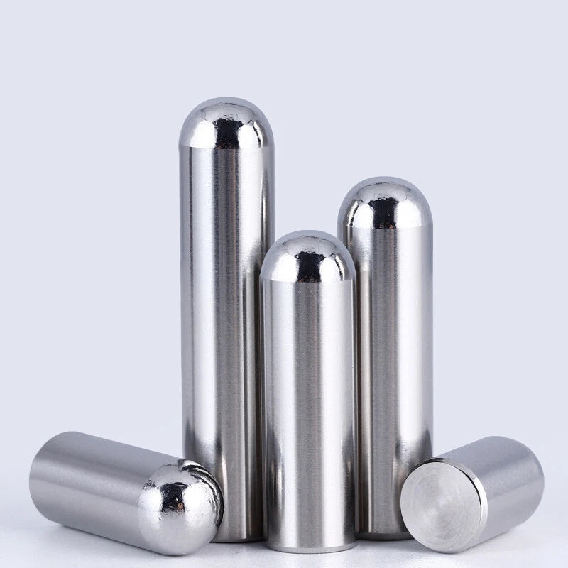 304 stainless steel metric dowel pins in assorted diameters and lengths