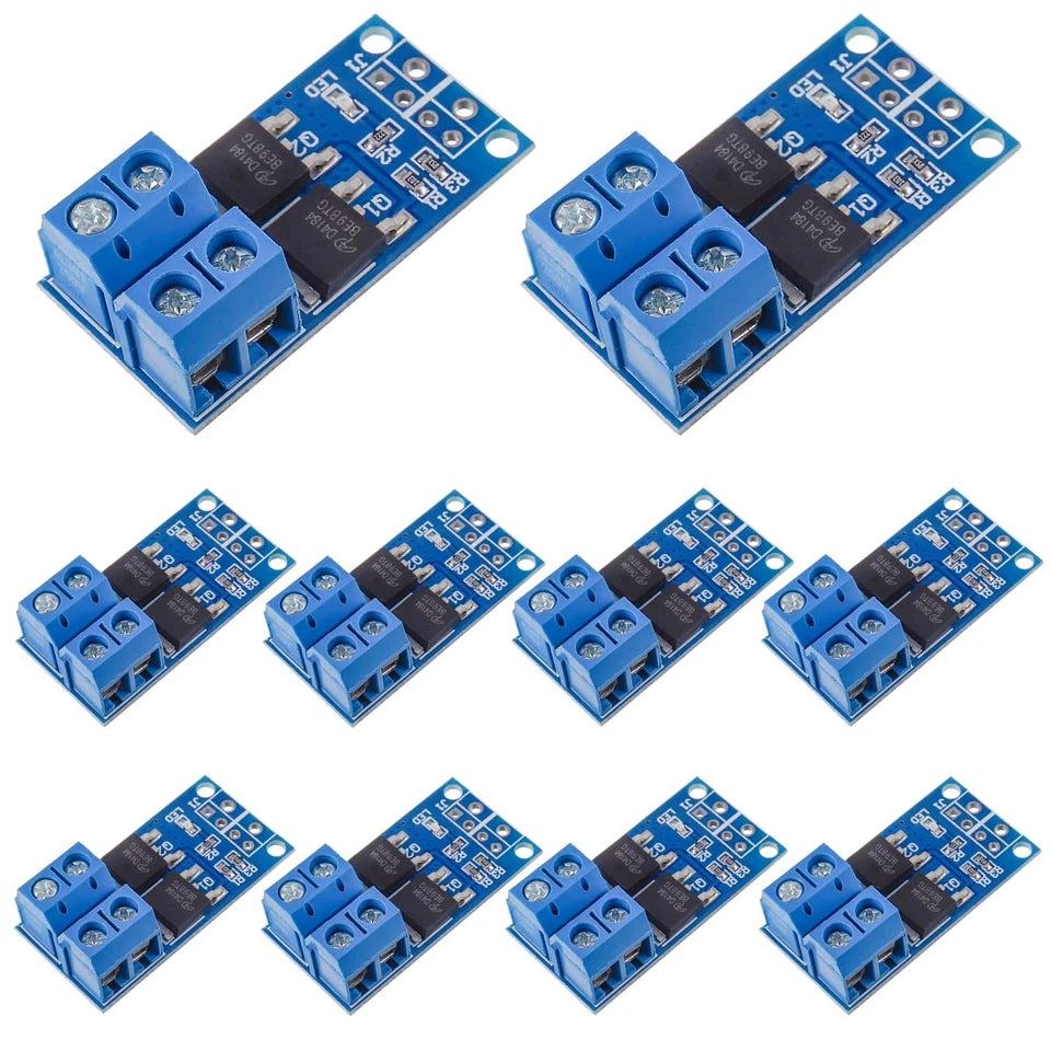 Dual MOSFET PWM driver module DC 5V-36V 15A 400W - 8