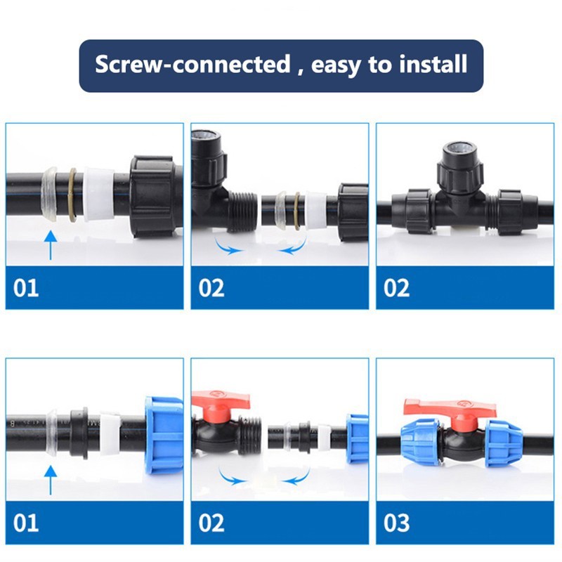 MDPE compression water pipe fitting – product detail 5