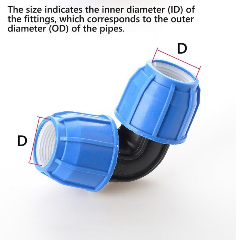 90° Elbow MDPE compression fitting