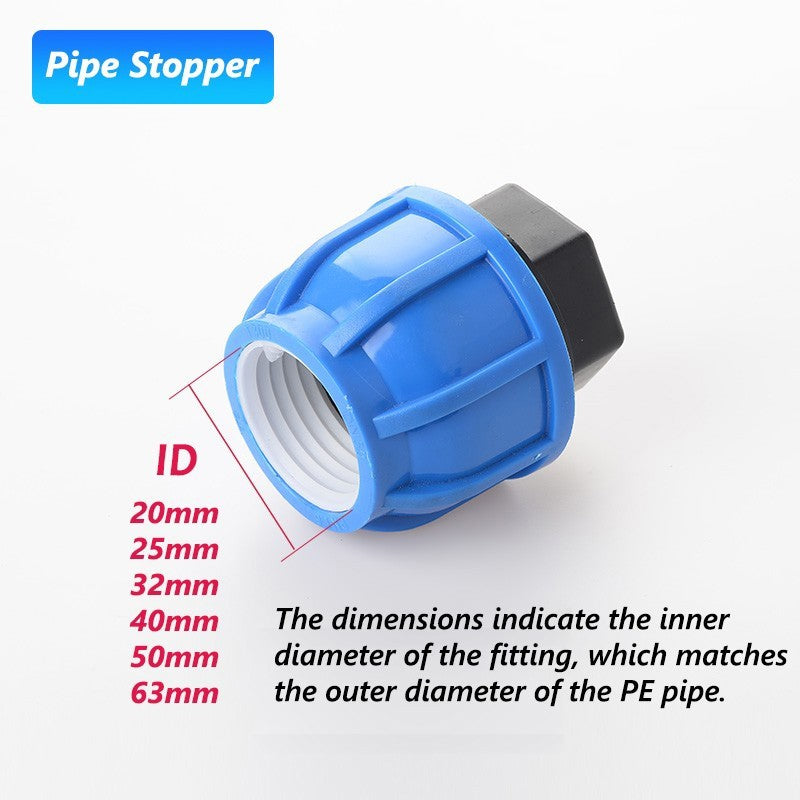 Stopper MDPE compression fitting