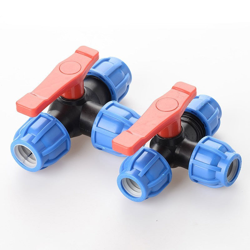 Tee Ball Valve MDPE compression fitting