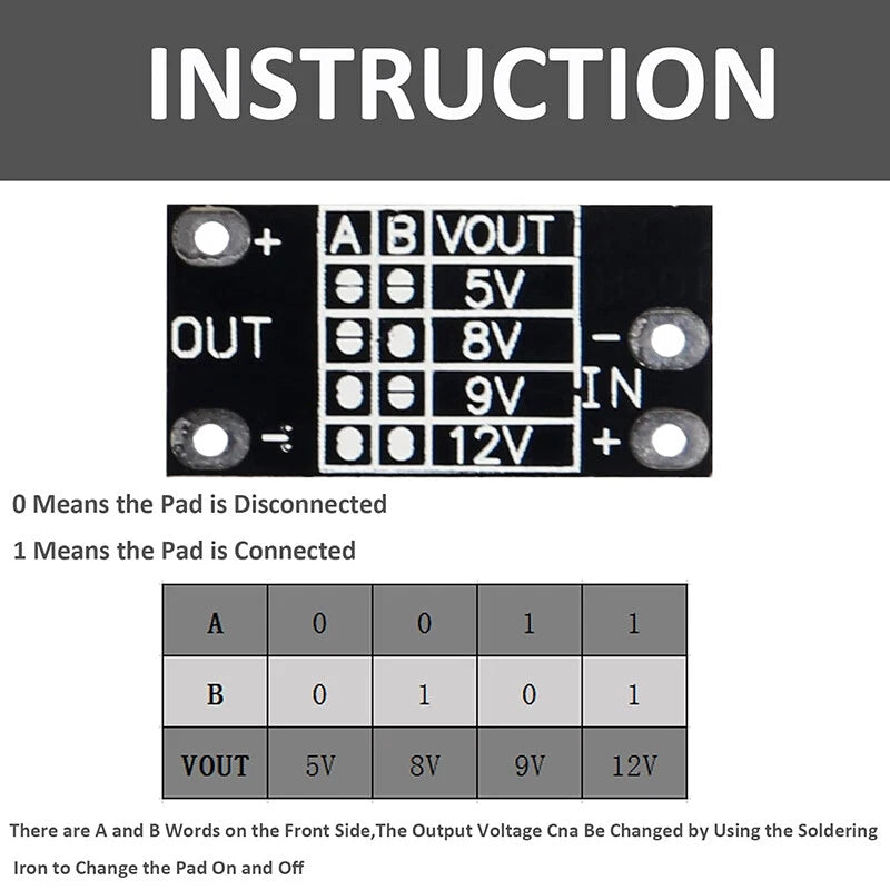 DC-DC mini boost module detail
