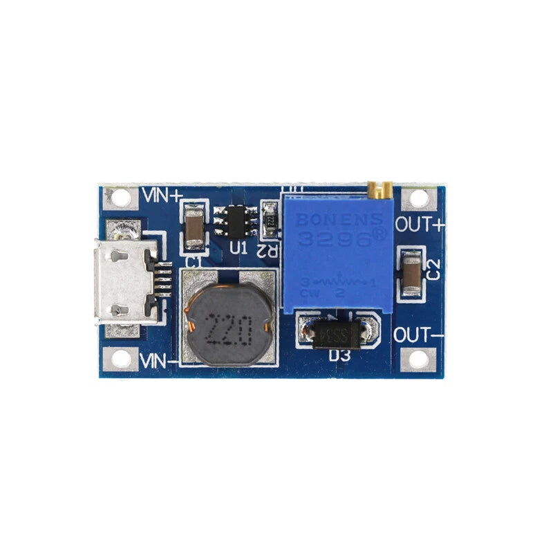 MT3608 module with Micro USB input connector