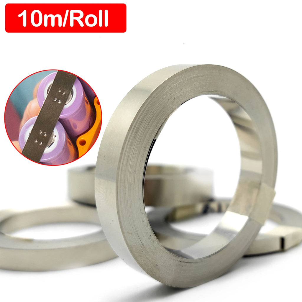 10 metre nickel-plated steel strip for 18650 battery spot welding - view 1