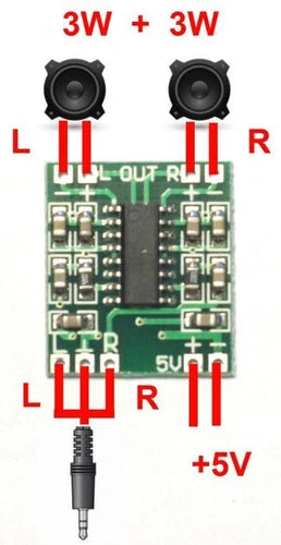 PAM8403 module controls