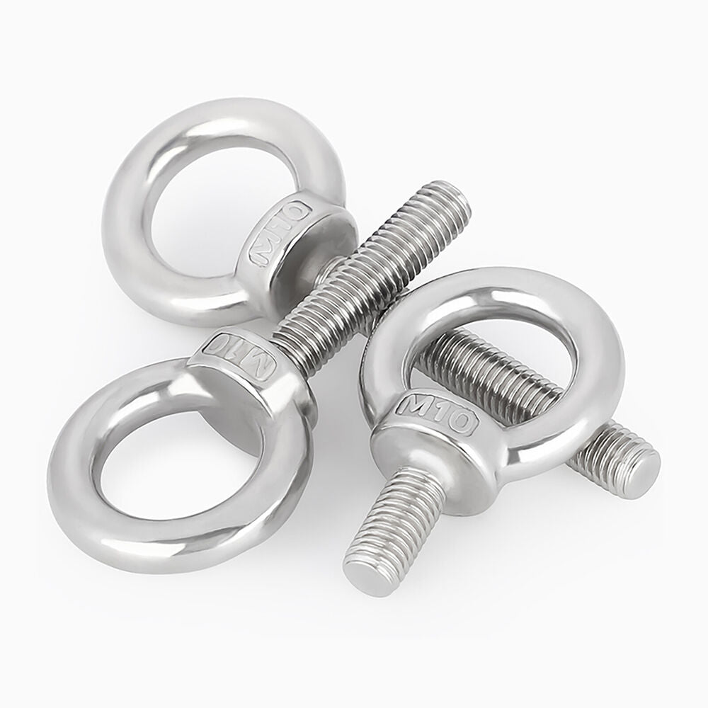 304 A2 Stainless Steel Lifting Eye Bolts - Metric Thread DIN 580 (M3 - M24)