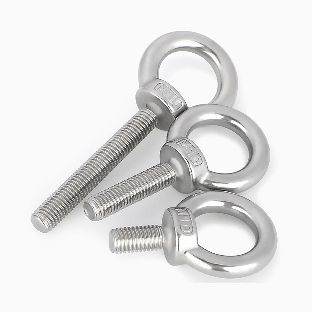 304 A2 Stainless Steel Lifting Eye Bolts - Metric Thread DIN 580 (M3 - M24)