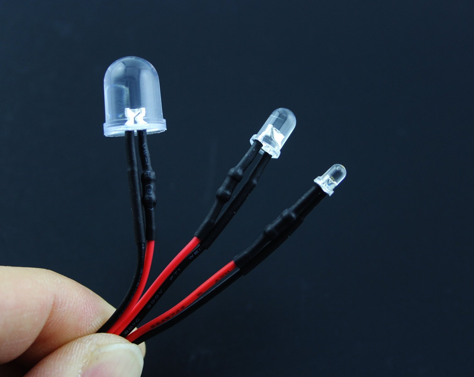 Pre-Wired LED Emitting Diodes (3mm / 5mm / 10mm) | DC 9V-12V Ready-to-Use Lights for Models & DIY
