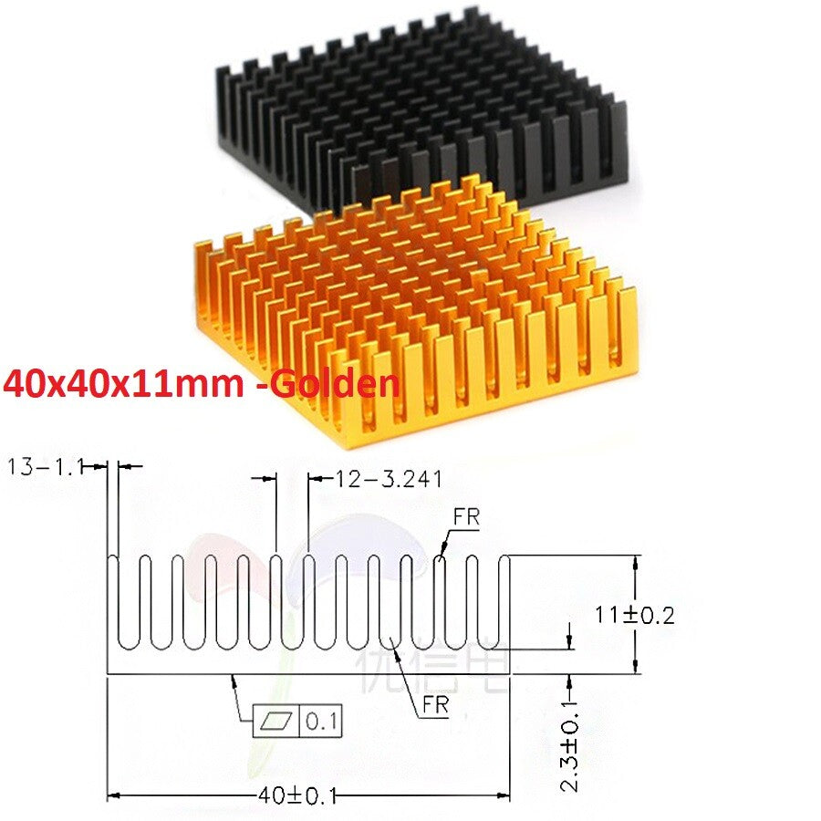 High-Performance Aluminium Heatsink Radiator | Universal Thermal Cooling Blocks (Various Sizes)