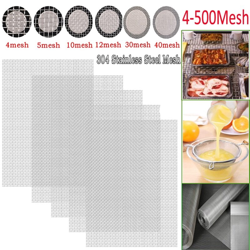 Premium 304 Stainless Steel Woven Wire Mesh Screen |  4 - 500 Mesh Filtration