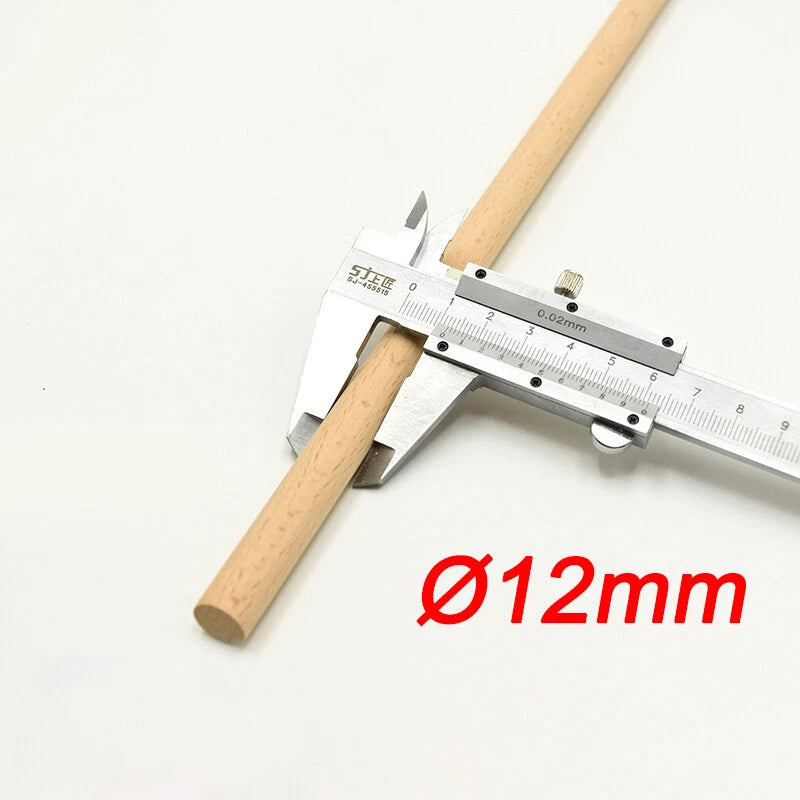 Wooden Dowel Rod 5,8,10,12,15,18,20-60mm Diameters x 100/200/300mm Wood Doweling