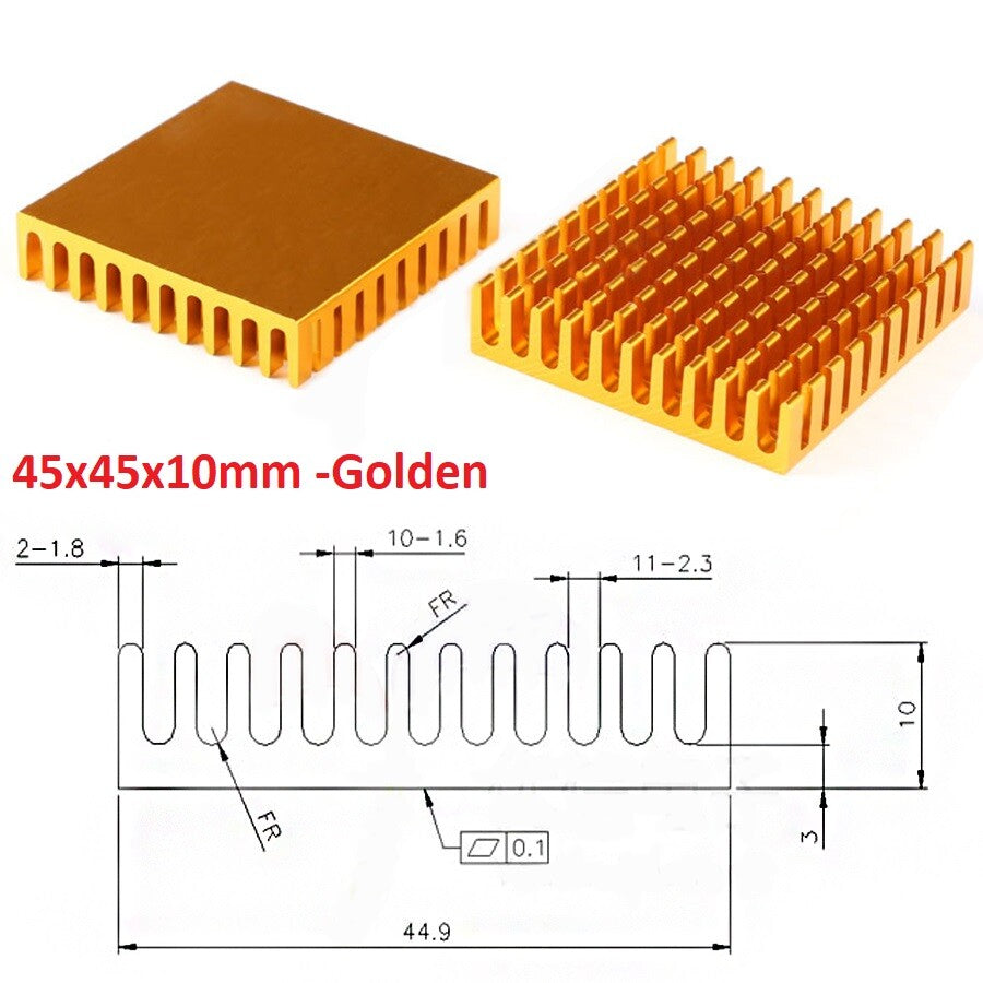 High-Performance Aluminium Heatsink Radiator | Universal Thermal Cooling Blocks (Various Sizes)
