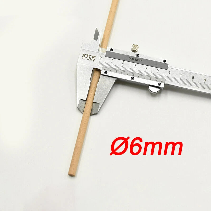 Wooden Dowel Rod 5,8,10,12,15,18,20-60mm Diameters x 100/200/300mm Wood Doweling