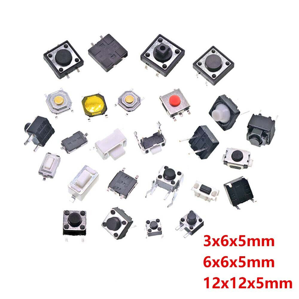Premium Tactile Push Button Switches | SPST Momentary Micro Switches (SMD / DIP Styles)