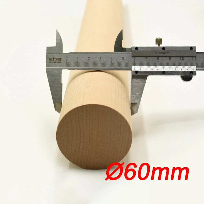 Wooden Dowel Rod 5,8,10,12,15,18,20-60mm Diameters x 100/200/300mm Wood Doweling