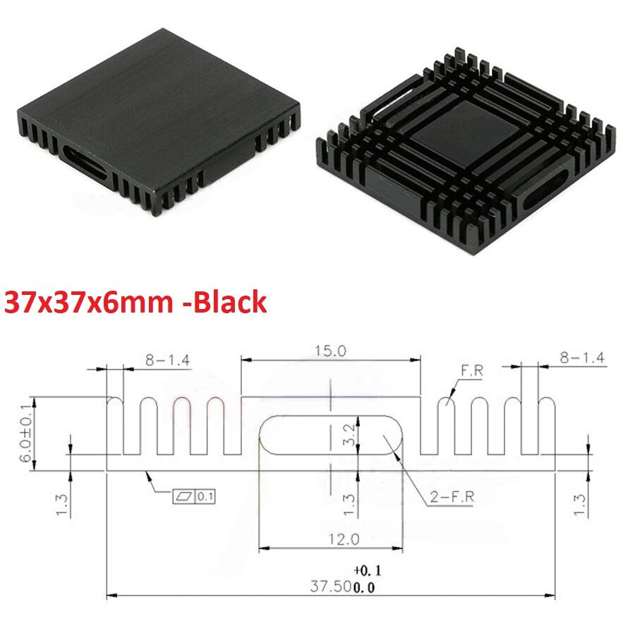 High-Performance Aluminium Heatsink Radiator | Universal Thermal Cooling Blocks (Various Sizes)