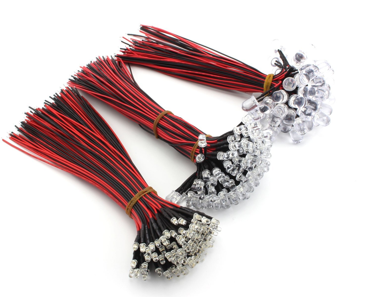 Pre-Wired LED Emitting Diodes (3mm / 5mm / 10mm) | DC 9V-12V Ready-to-Use Lights for Models & DIY