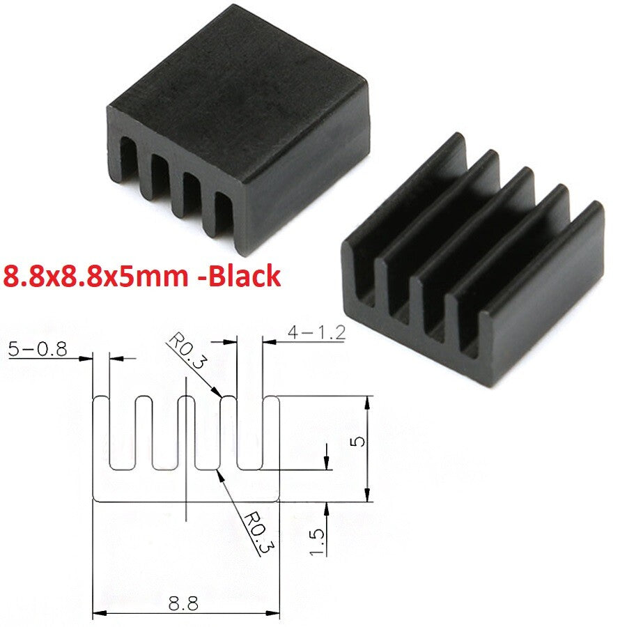 High-Performance Aluminium Heatsink Radiator | Universal Thermal Cooling Blocks (Various Sizes)