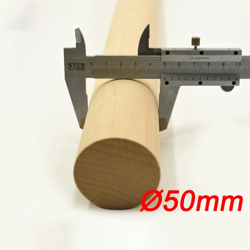 Wooden Dowel Rod 5,8,10,12,15,18,20-60mm Diameters x 100/200/300mm Wood Doweling