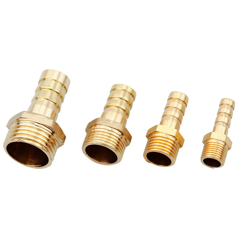 Premium Brass Straight Hose Barb Connector – Male & Female BSP Threaded Tail